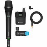 AVX-COMBO SET-4-US Wireless vocal set. Includes (1) EKP AVX receiver (1) SK AVX bodypack transmitter (1) ME 2 clip-on microphone (omnidirectional condenser) (1) SKM AVX handheld transmitter with MMD 835 capsule (cardioid dynamic) (1) BA 10 recharg