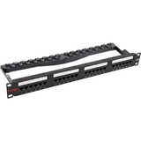 24port Cat6 patch panel, loaded