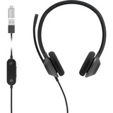 Headset 322 Wired Dual Carbon Black USB-