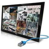 GVISION, 24IN POE POWER AND DATA IP MONITOR, LED, HDMI +VGA + DVI + RJ45, FHD 1920X1080, 250 NITS, 3000:1 CONTRAST, 2 BUILT-IN SPEAKERS, 100MM VESA, BLACK , TAA COMPLIANT, LINUX