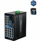 26-Port Hardened Industrial Gigabit DIN-