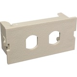 Middle Atlantic CM2-U2ST-GY Faceplates & Mounting Boxes Wiremold Cm 2a Dual Unloaded St Adapter Module - Light Gray (cm2-u2st-gy) Cm2u2stgy 786776019070