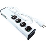 Middle Atlantic ULBH4-6 Power Strips Wiremold Plug-in Outlet Center 4-outlet Power Strip - 4 X Nema 5-15r - 6 Ft Cord - 15 A Current - 12 Ulbh46 786776043396