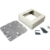 Middle Atlantic G2048-2 Faceplates & Mounting Boxes Wiremold 2000 Two-gang Device Box Fitting - 2-gang - Gray - Steel (g2048-2) G20482 786776037494