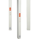 Middle Atlantic 25DTP-4D Cable Management Wiremold 25dtp Series 10' Tele-power Pole, With Isolated Ground, Ivory - Pole - Ivory - 10.42 Ft Len 25dtp4d 786776046434