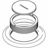 Middle Atlantic 825CP Miscellaneous Devices Wiremold 800 Series Brass Carpet Plate Assembly - X 2.6" Diameter - Brass, Steel (825cp) 786564270706